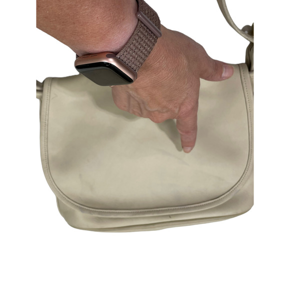 Vintage Coach Fletcher 4150 Ivory Flap Crossbody - Picture 6 of 11